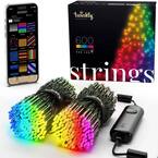 157.5 ft. 600-Count Smooth Twinkling LED Mini Cool Multi-Color String Lights