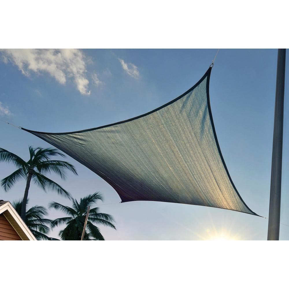 Sea Blue 16' Square Heavyweight Sun Shade Sail
