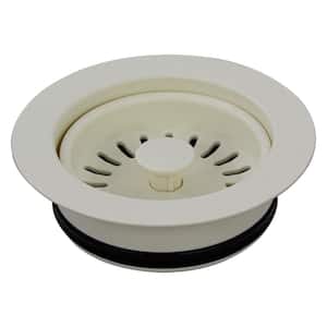 3.5 in. Plastic Disposal Strainer in Biscuit