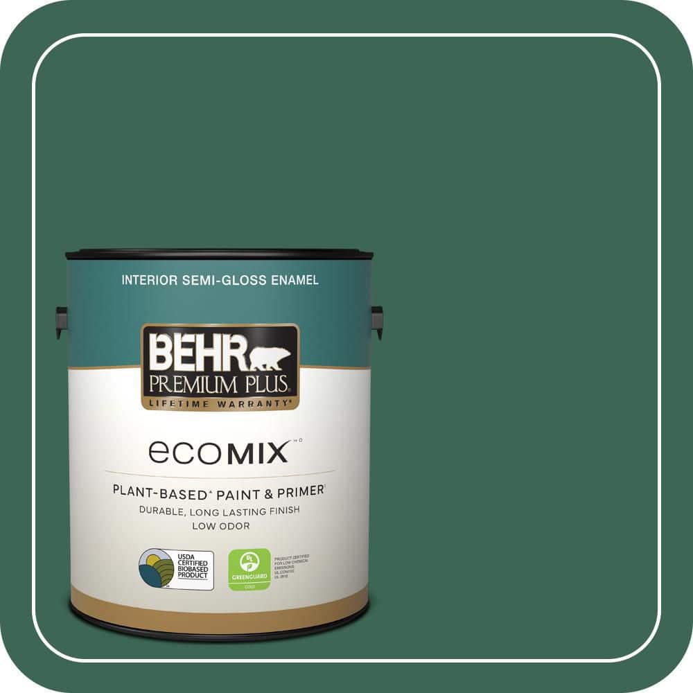 1 gal. #480D-7 Isle of Pines Semi-Gloss Enamel EcoMix Plant-Based Interior Paint & Primer price history on PriceWatchPro