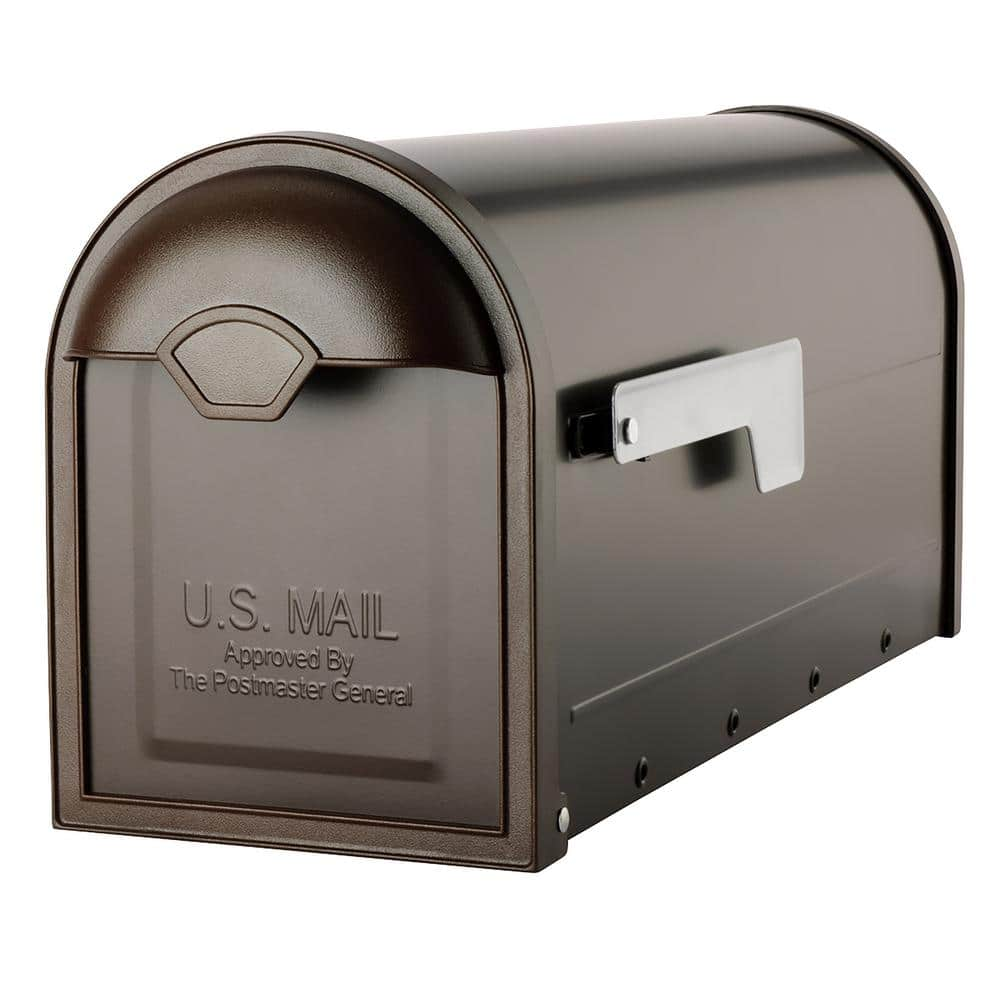 Winchester Estate XLarge Brass Mailbox with Flag