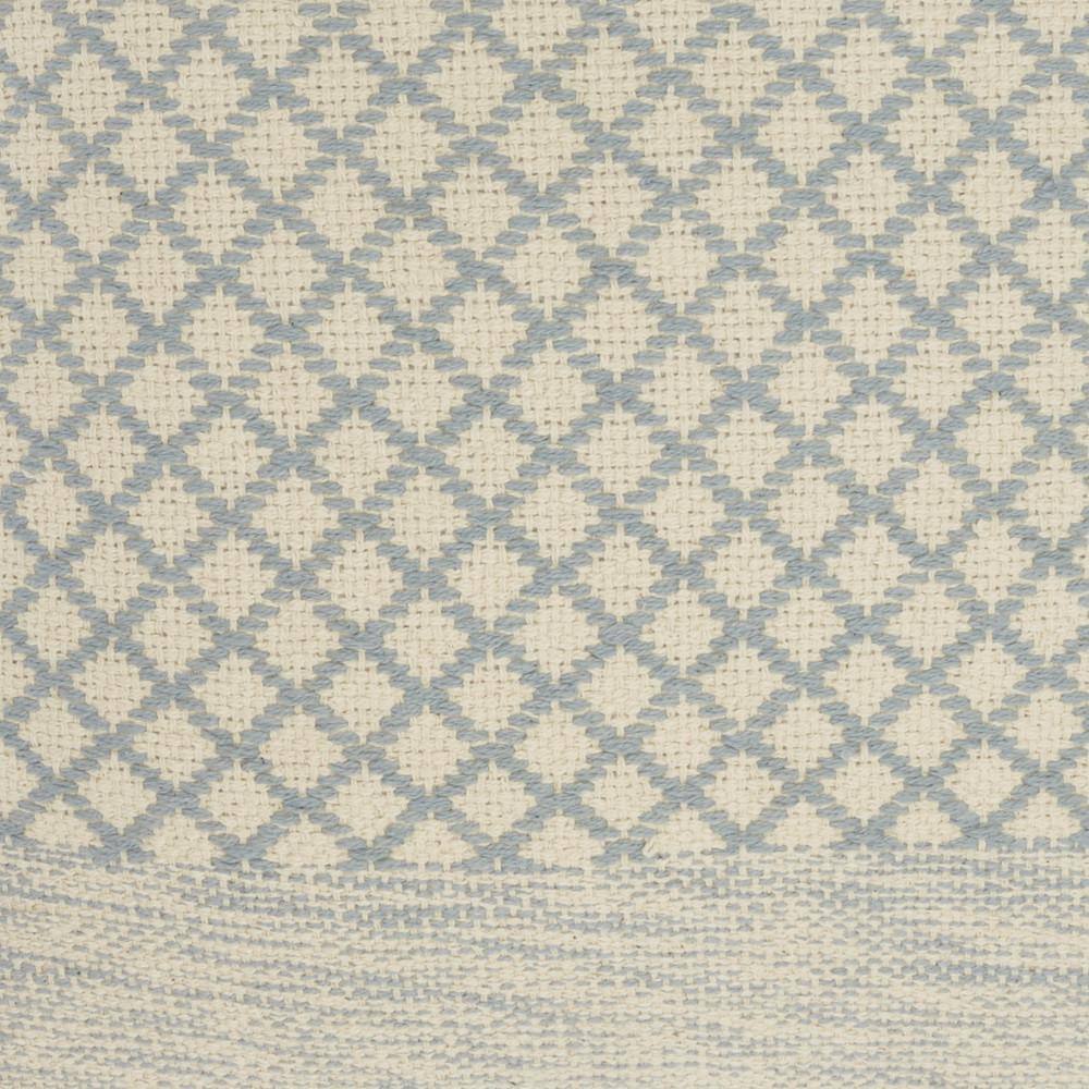 18" Square Light Gray Textured Throw Pillow with Tassels