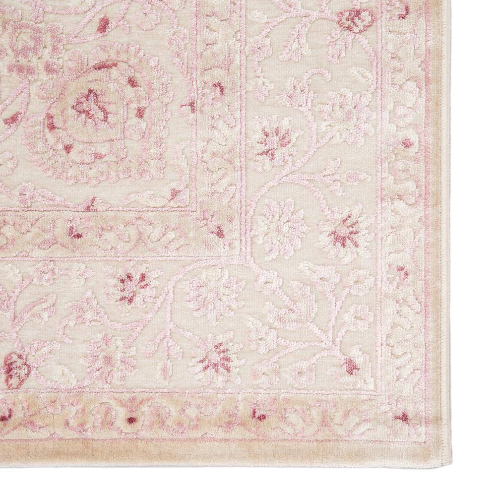 Gray Medallion Tufted Rectangular Wool-Chenille Blend Rug