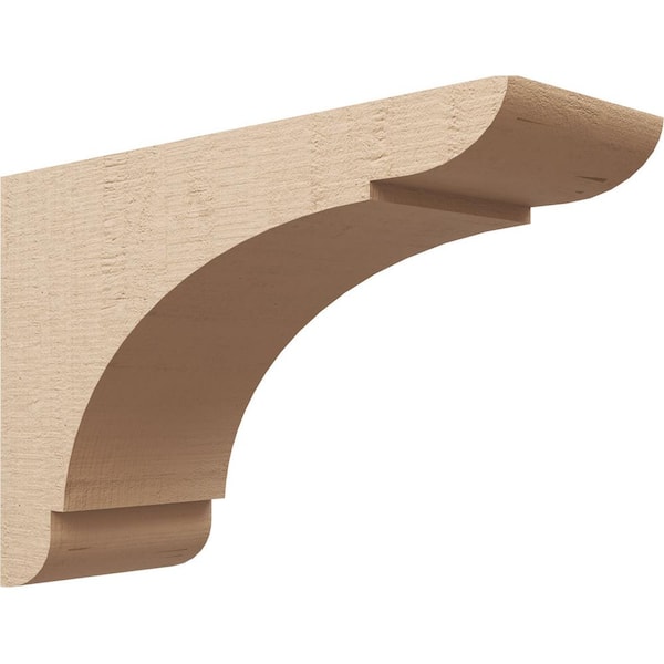 Ekena Millwork 9 in. x 18 in. x 27 in. Classic Olympic Rough Cedar Woodgrain TimberThane Corbel, Primed Tan
