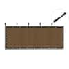 3 x 10 ft. Privacy Fence Screen Heavy-Duty 90% Blockage Shade Cover Fencing Net for Wall Garden Gazebo Backyard Brown
