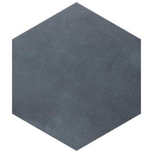 Industrial Hex Blue 8-1/2 in. x 9-7/8 in. Porcelain Floor and Wall Tile (4.05 sq. ft./Case)