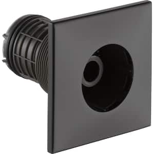 HydraChoice Square Body Spray Trim Kit in Matte Black (Valve and Spray Head Not Included)