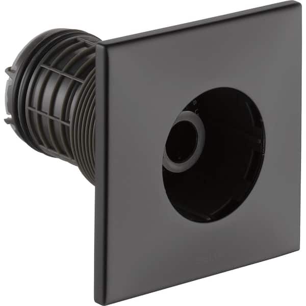 Delta HydraChoice Square Body Spray Trim Kit in Matte Black (Valve and Spray Head Not Included)