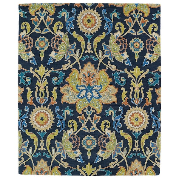 Kaleen Taj Navy Blue 5 ft. x 8 ft. Area Rug