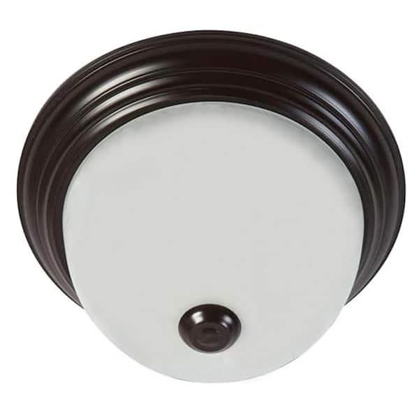 AA WAREHOUSING 15.5 in. 3-Light Oil Rubbed Bronze Flush Mount