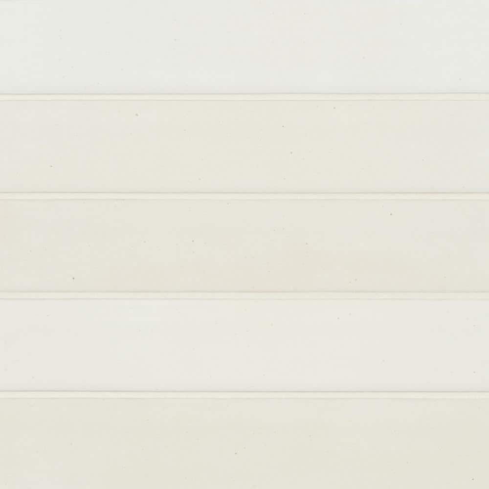 Bedrosians Celine 2.5 in. x 12 in. Matte White Porcelain