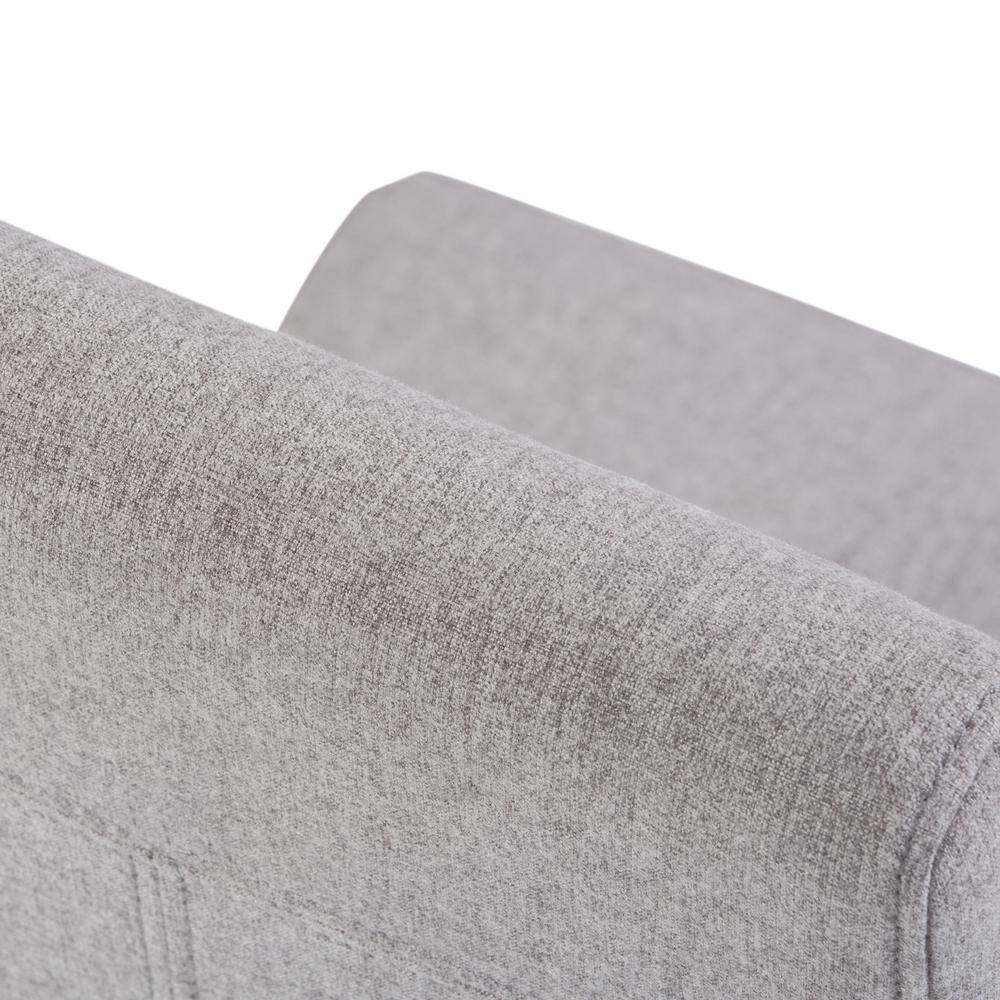 Cloud Grey Linen Upholstered Parsons Side Chair Set