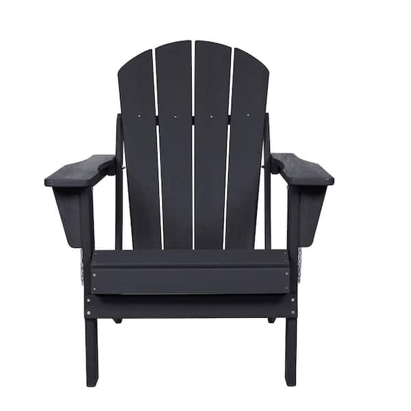 Black HDPE Composite Adirondack Chair with Capacity​