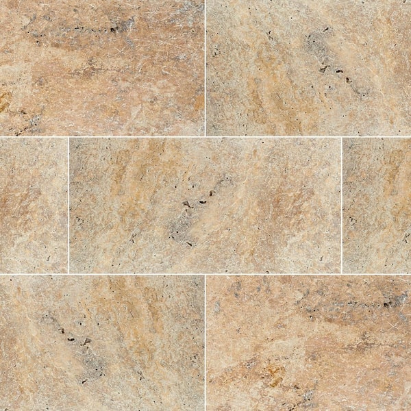 MSI Tuscany Scabas 24 in. x 16 in. x 1.18 in. Rectangle Tumbled Travertine Paver Tile (2.67 sq. ft.)