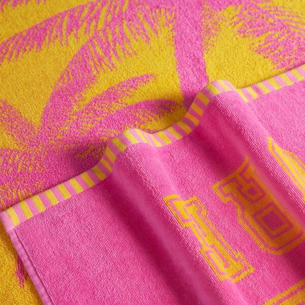 JUICY COUTURE Beachside Couture Hot Pink/Yellow Graphic