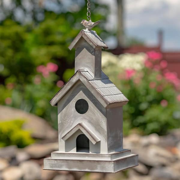 Zaer Ltd. International Hanging Galvanized Birdhouse The Church