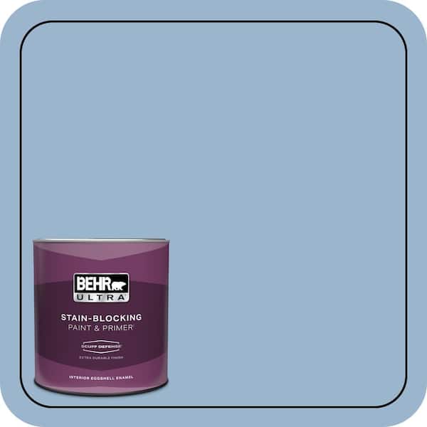 BEHR ULTRA 1 qt. #PPU14-10 Blue Suede Extra Durable Eggshell Enamel Interior Paint & Primer