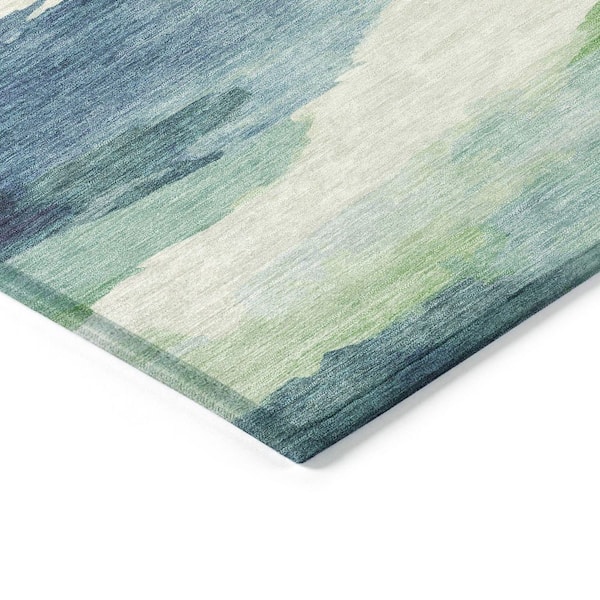 Chantille Machine Washable Indoor/Outdoor Abstract ACN2259 Blue 9 ft. x 12 ft. Area Rug