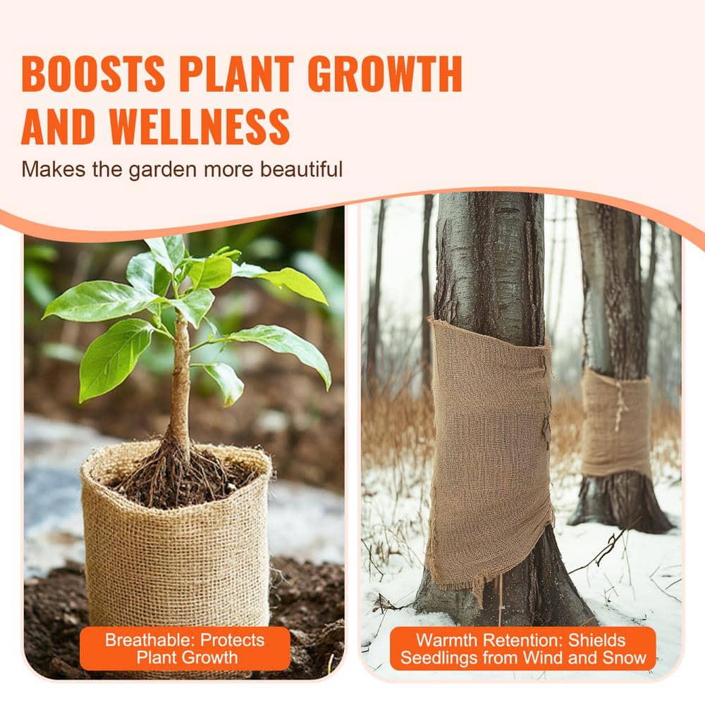 Natural Brown Burlap Canvas Roll for Outdoor Projects
