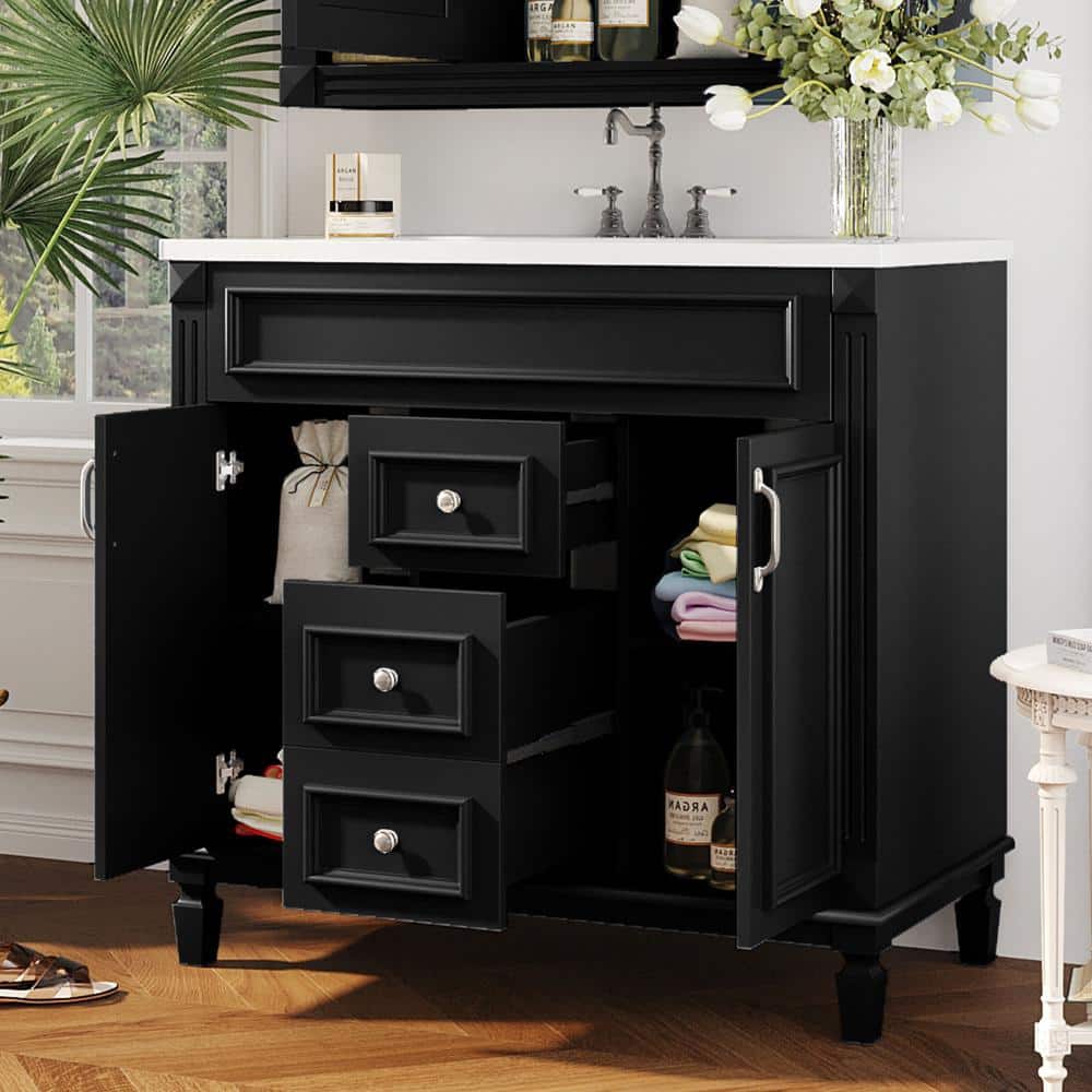 Nestfair 35.1 in. W x 18.1 in. D x 34 in. H Freestanding Bath
