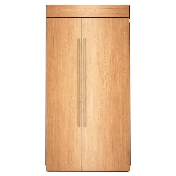 42 in. 25.5 cu. ft. Built-In Side-by-Side Refrigerator in Panel Ready with Platinum Interior