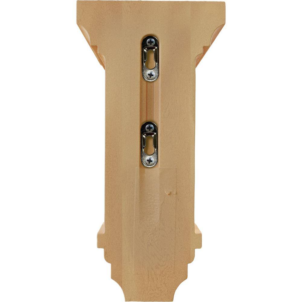 Medium Red Oak Wood Corbel, 10" Height