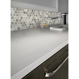 Stonella Hexagon 12.76 in. x 11.02 in. x 6 mm Textured Glass Mesh-Mounted Mosaic Tile (14.7 sq. ft./Case)