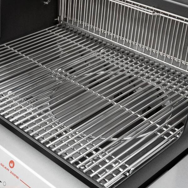 Weber Genesis Smart Sx 335 3 Burner Natural Gas Grill In Stainless Steel With Side Burner The Home Depot