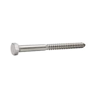 5/16 in. x 4 in. Hex Head Hex Drive Stainless Steel Lag Screw