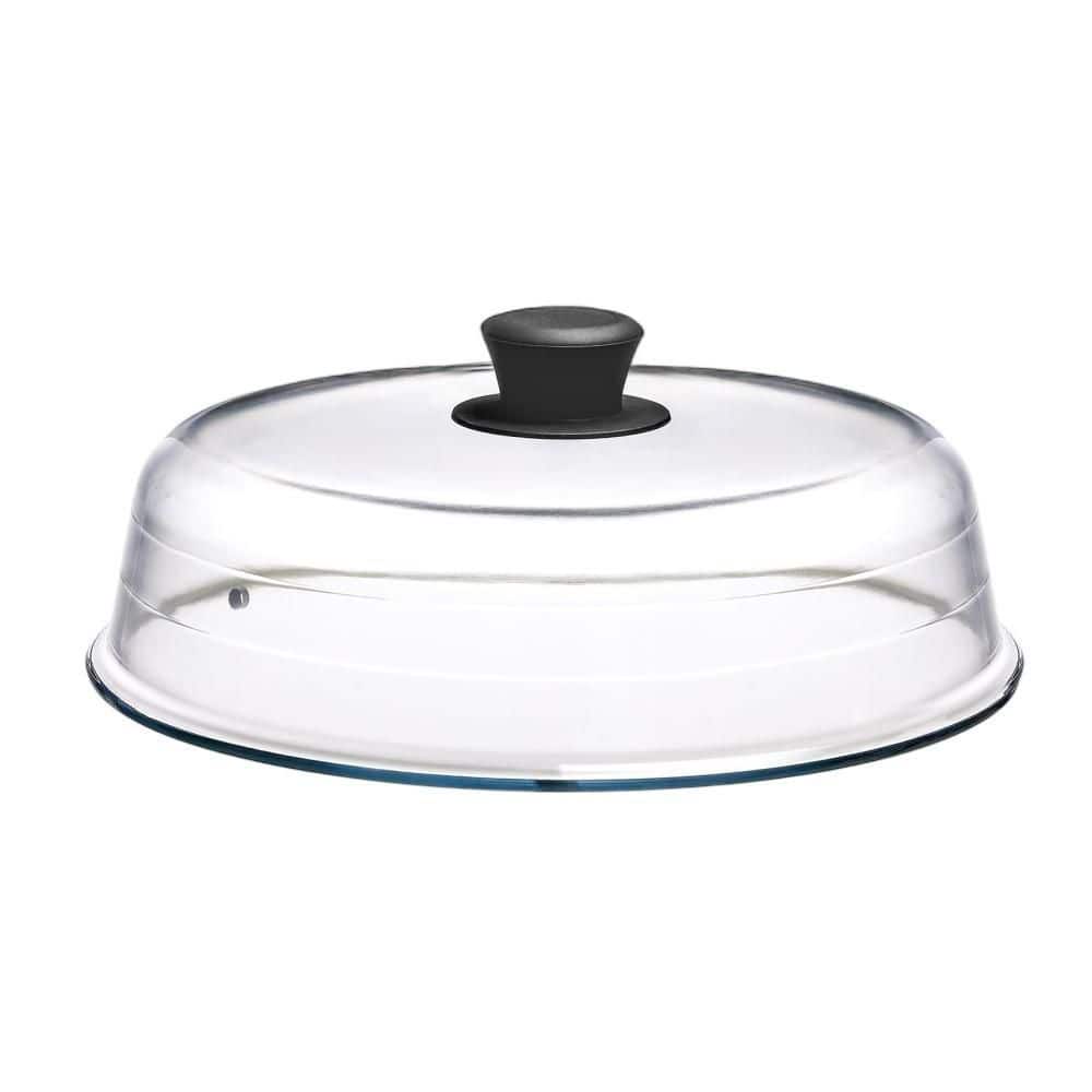 2 in 1 Borosilicate Glass Microwave Splatter Cover and Microwave Place Mat, Food Grade No Plastic Splatter Guard Lid price history on PriceWatchPro