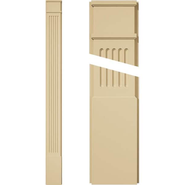 Ekena Millwork 2 in. D x 9 in. W x 102 in. L Primed Polyurethane Pilaster 1- Pack