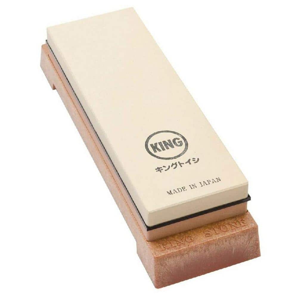8 in. 1000/6000 Grit Combination Ceramic Whetstone with Plastic Base