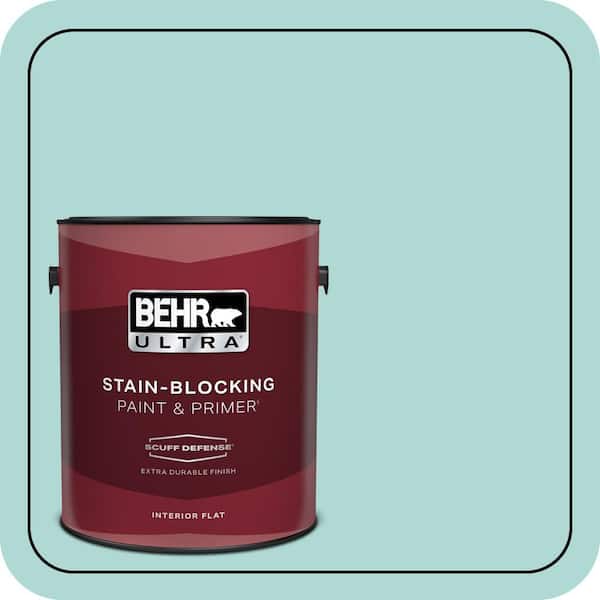 BEHR ULTRA 1 gal. #M450-3 Wave Top Extra Durable Flat Interior Paint & Primer