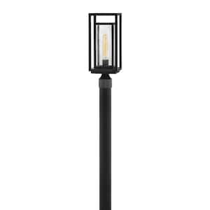 Republic 17 in. 1-Light Black Low Voltage for Outdoor Pier or Post Mount