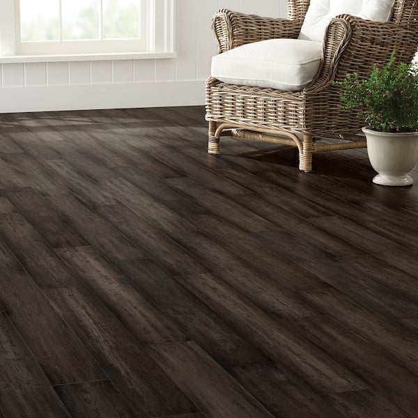 Home Decorators Collection Hand Sed Strand Woven Tacoma 3 8 In T X 5 1 W 36 02 L Engineered Click Bamboo Flooring Hl641h - Home Decorators Collection Engineered Bamboo Flooring Reviews