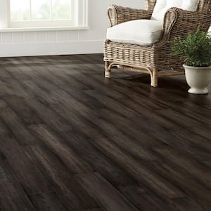 Tacoma 3/8 in. T x 5.2 in. W Hand Scraped Strand Woven Solid Bamboo Flooring (26 sqft/case)