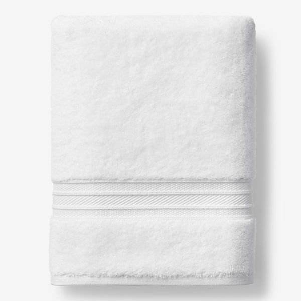 The Company Store Cotton Tencel Lyocell White Solid Bath Sheet