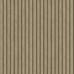 Faux Wood Slat Light Oak Non-Pasted Wallpaper (Covers 56 sq. ft.)