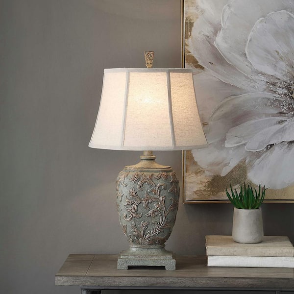 Stylecraft 30 In Natural Colored Poly, Small Skinny Table Lamps