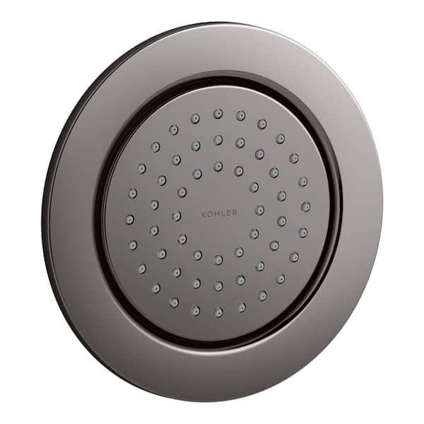 KOHLER Water Tile 4.875 in. Round 54-Nozzle Body Spray with Soothing Spray in Vibrant Titanium