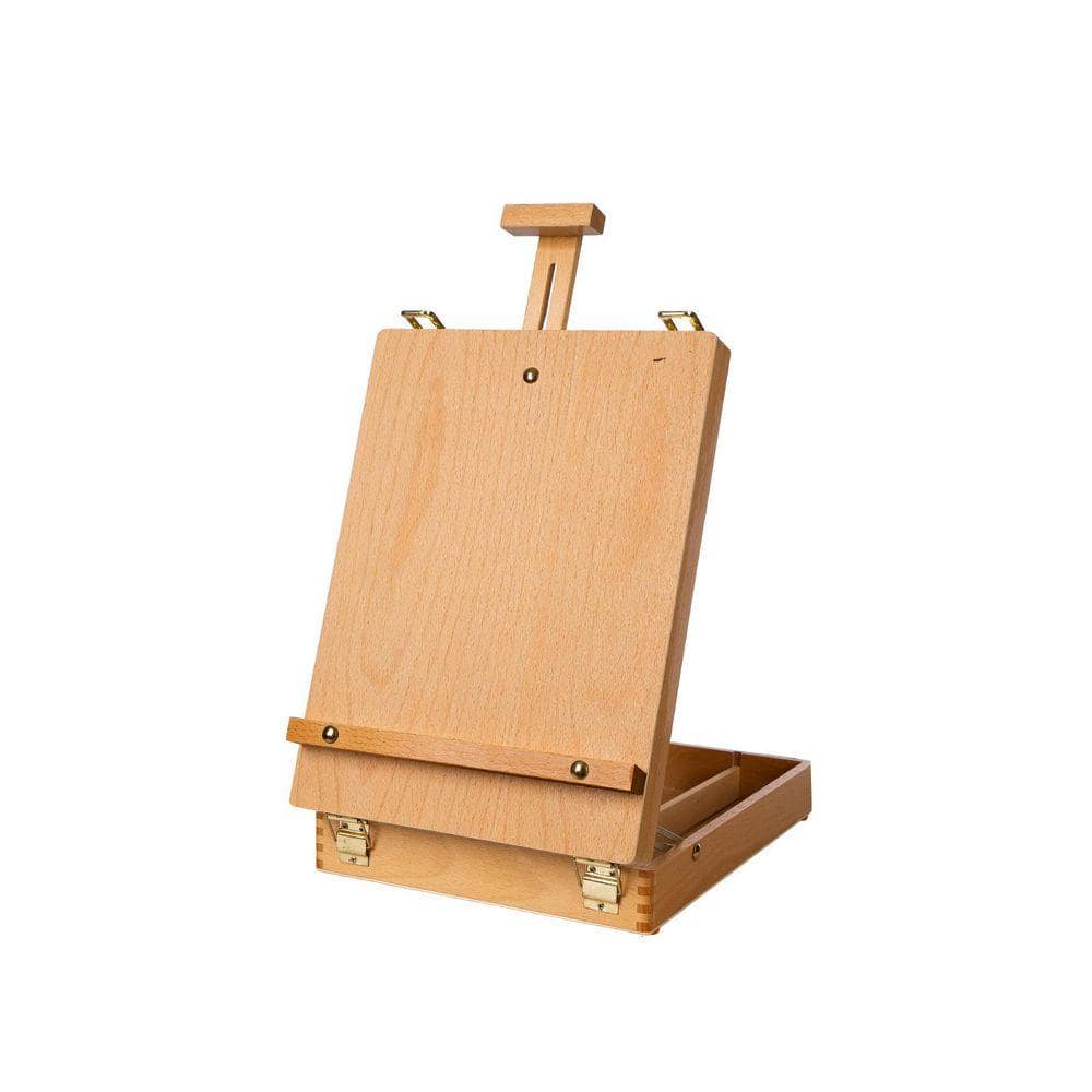 Tabletop Easel Adjustable Solid Beech Wood Sketchbox Desktop Art Easel ...