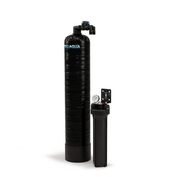 IFILTERS Whole House Salt-Free Water Softener Conditioner with Single Stage Carbon Filtration System, High Flow 10.31 GPM