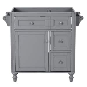 30 in. W x 18 in. D x 33 in. H Bath Vanity Cabinet without Top in Grey