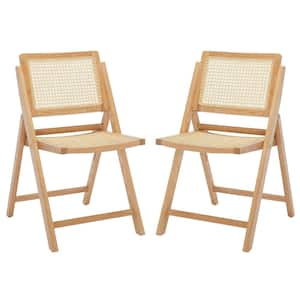 Desiree Natural 17.8 in. Wood Dining Chair (Set of 2)