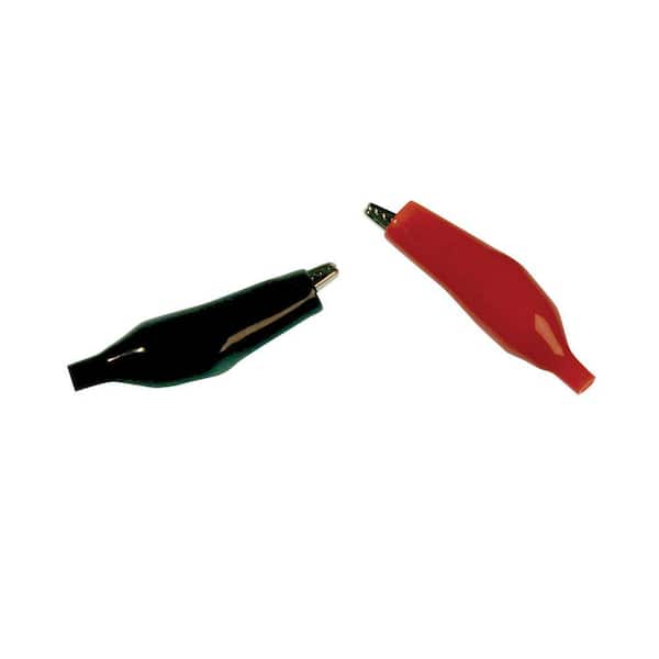 Alligator Clips10 AMP-1 Red & 1 Black, , 2/Clam