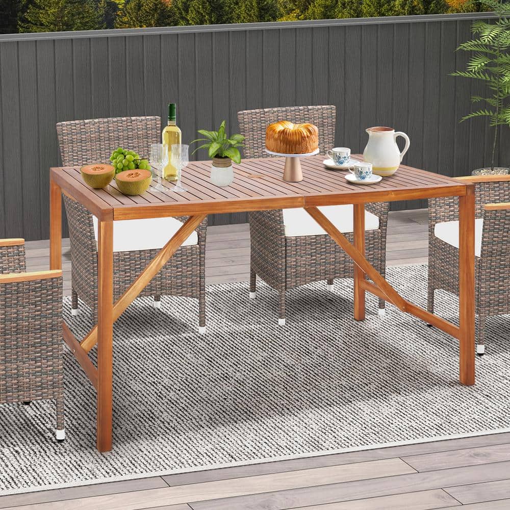Phi Villa 60 Square Outdoor Dining Table Phi Villa 6-Seat