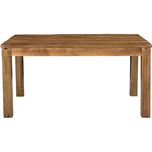 36 in. Rectangle Natural Wood Dining Table (Seats 4-6)