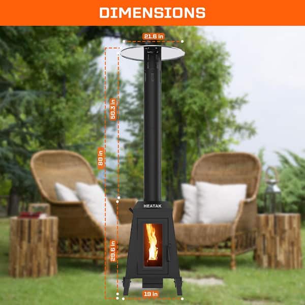 Fire Pit Patio Heater Environmentally Friendly Pellet Patio Heater