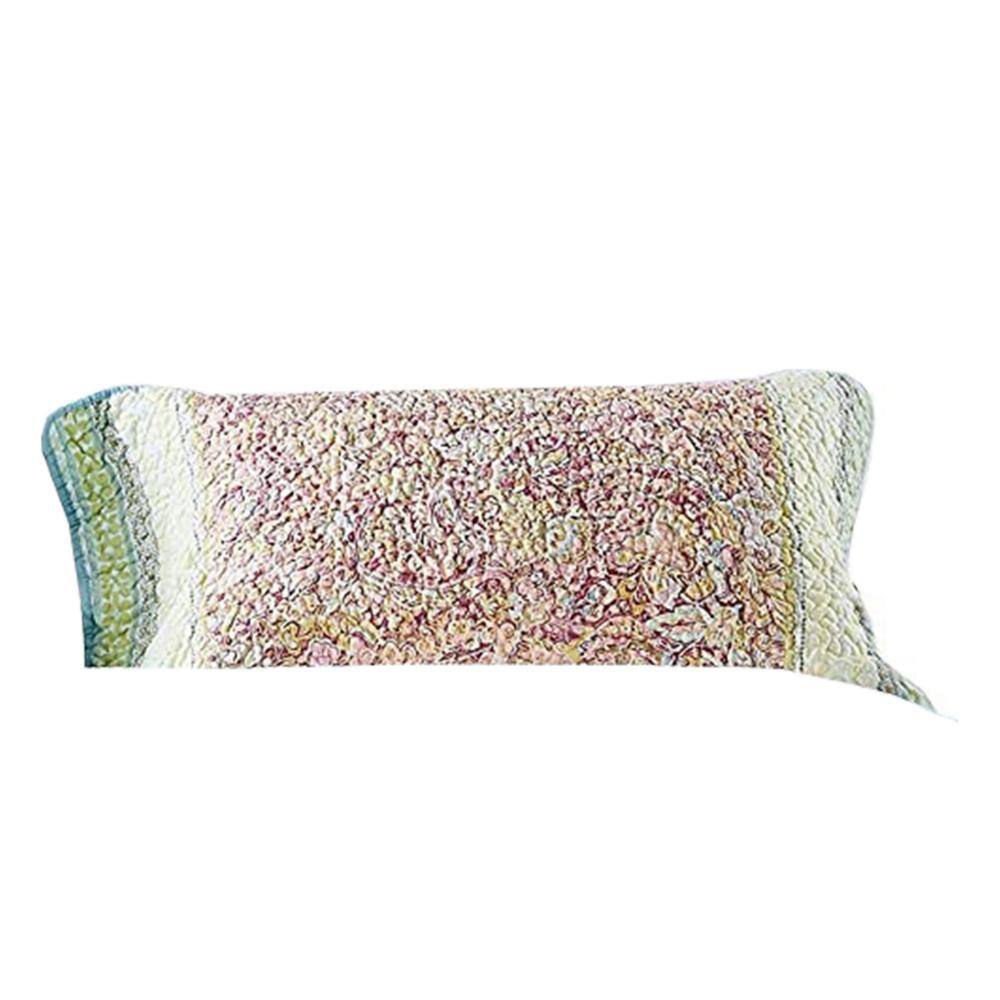 Queen Size Multicolor Microfiber Quilt Set with Pillow Shams