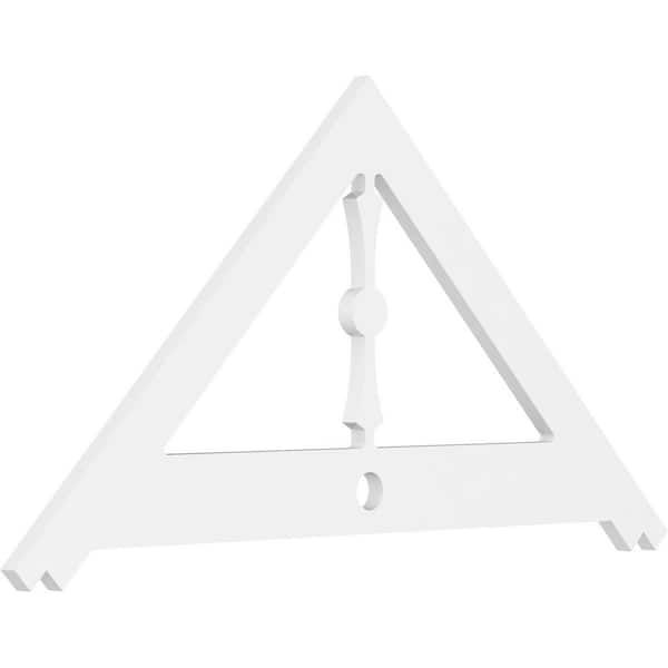 Ekena Millwork Artisan 1 in. D x 24 in. W x 48 in. L Signature Urethane Gable Pediment